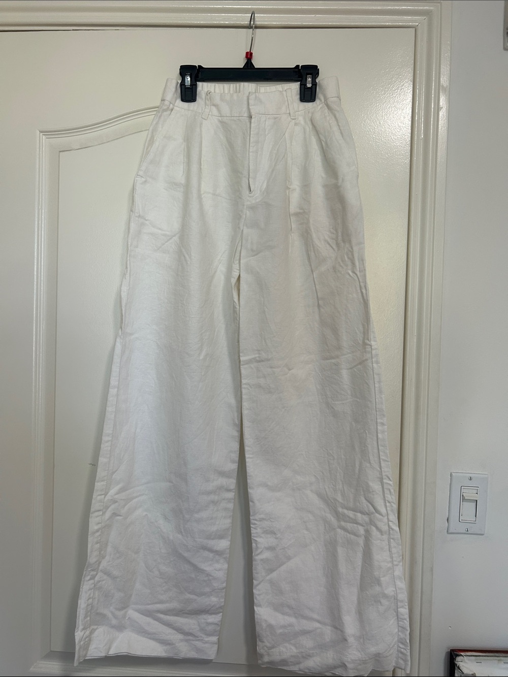 GAP White Wide-Leg Trousers
